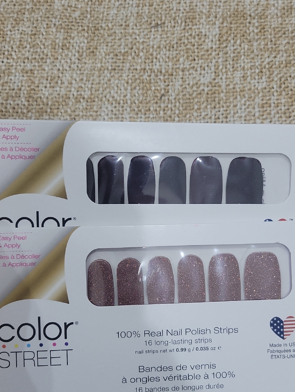 Color Street Glitter & Solid Nail Polish Strips